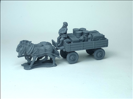 Twin Horse Drawn Cart 1